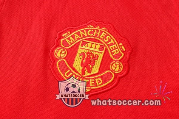 Training Polo Manchester United + Pants Red 2021-2022
