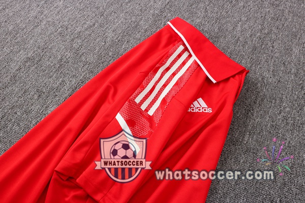Training Polo Manchester United + Pants Red 2021-2022