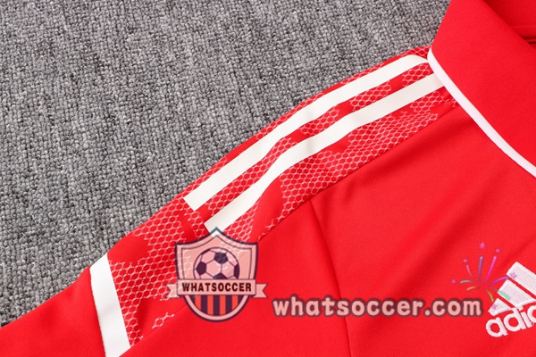 Training Polo Manchester United + Pants Red 2021-2022