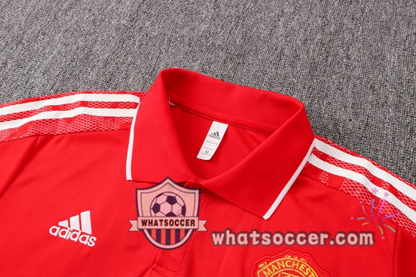 Training Polo Manchester United + Pants Red 2021-2022