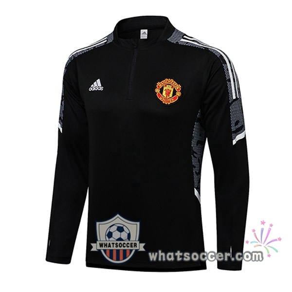 Manchester United Black Soccer Sweater 2021-2022