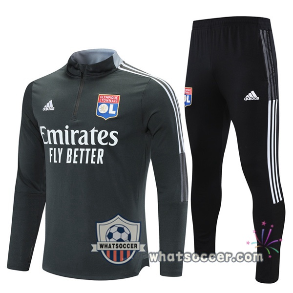 Lyon OL Gray Tracksuit 2021-2022