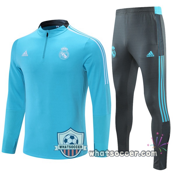 Real Madrid Blue Tracksuit 2021-2022