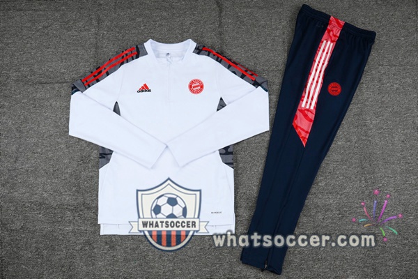 Bayern Munich White Tracksuit 2021-2022