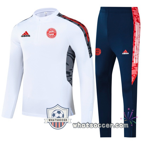 Bayern Munich White Tracksuit 2021-2022