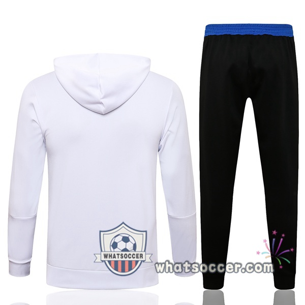 Real Madrid White Hooded Jacket 2021-2022