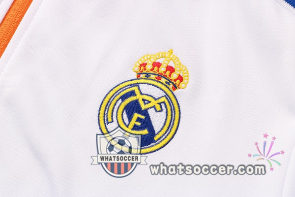 Real Madrid White Hooded Jacket 2021-2022
