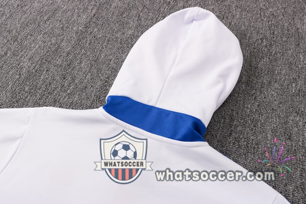 Real Madrid White Hooded Jacket 2021-2022