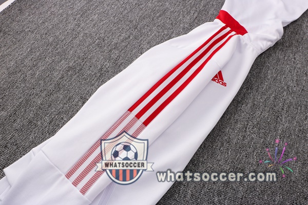 Manchester United White Hooded Jacket 2021-2022