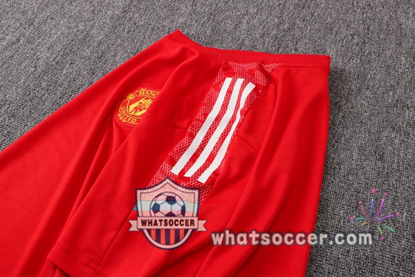 Manchester United Training T-Shirts + Pants Red 2021-2022