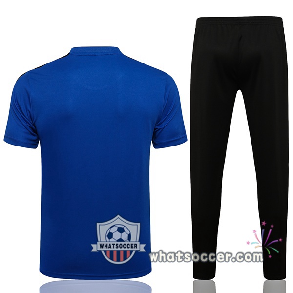 Manchester United Training T-Shirts + Pants Blue 2021-2022