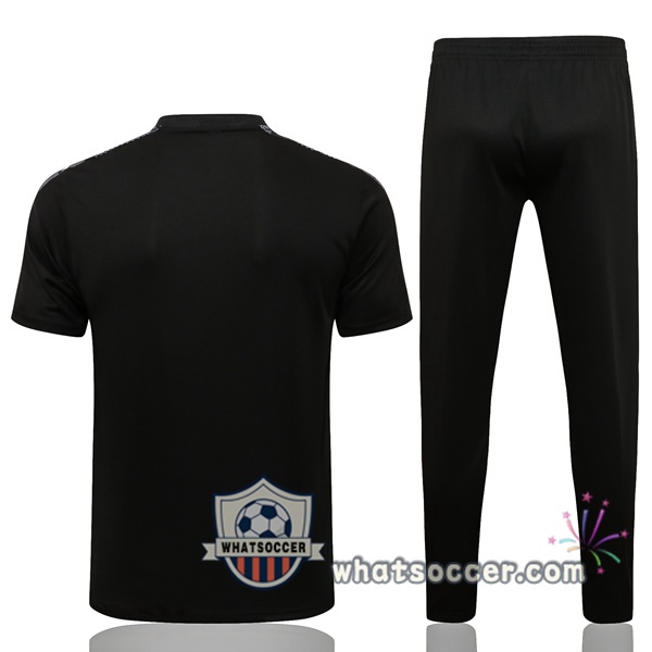 Manchester United Training T-Shirts + Pants Black 2021-2022