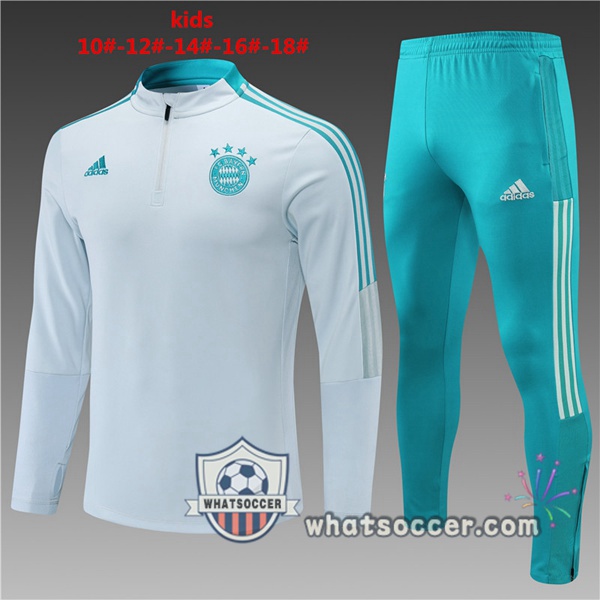 Bayern Munich Kids Gray Tracksuit 2021-2022