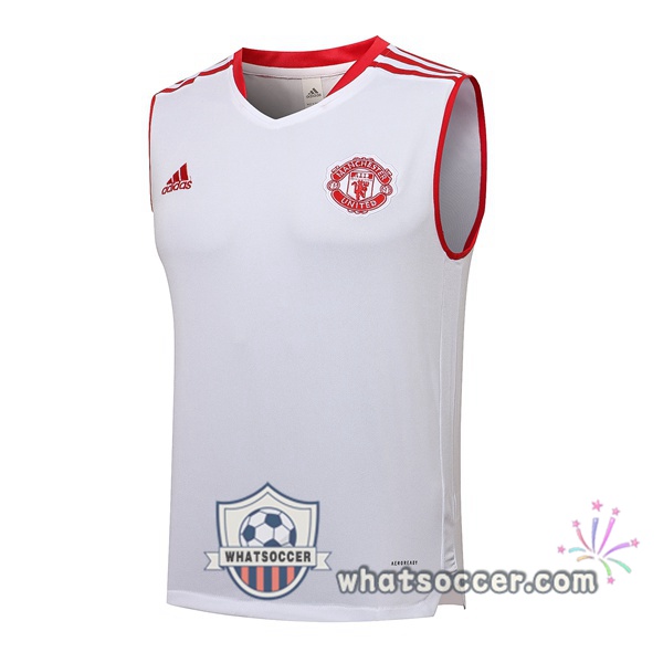 Manchester United White Soccer Vest 2021-2022