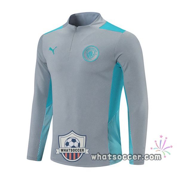 Manchester City Gray Soccer Sweater 2021-2022