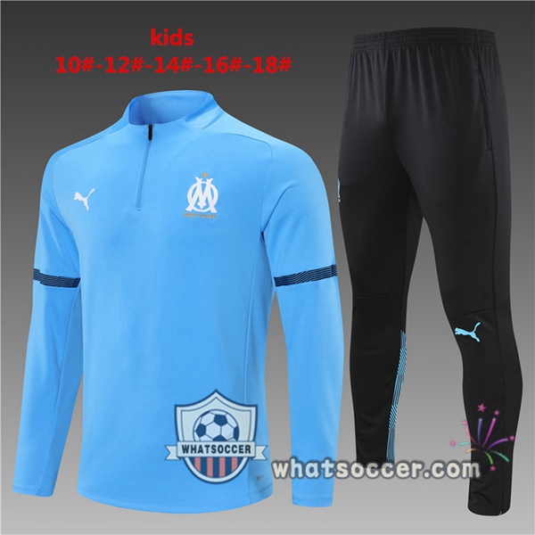Marseille OM Kids Blue Tracksuit 2021-2022