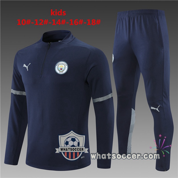 Manchester City Kids Blue Tracksuit 2021-2022