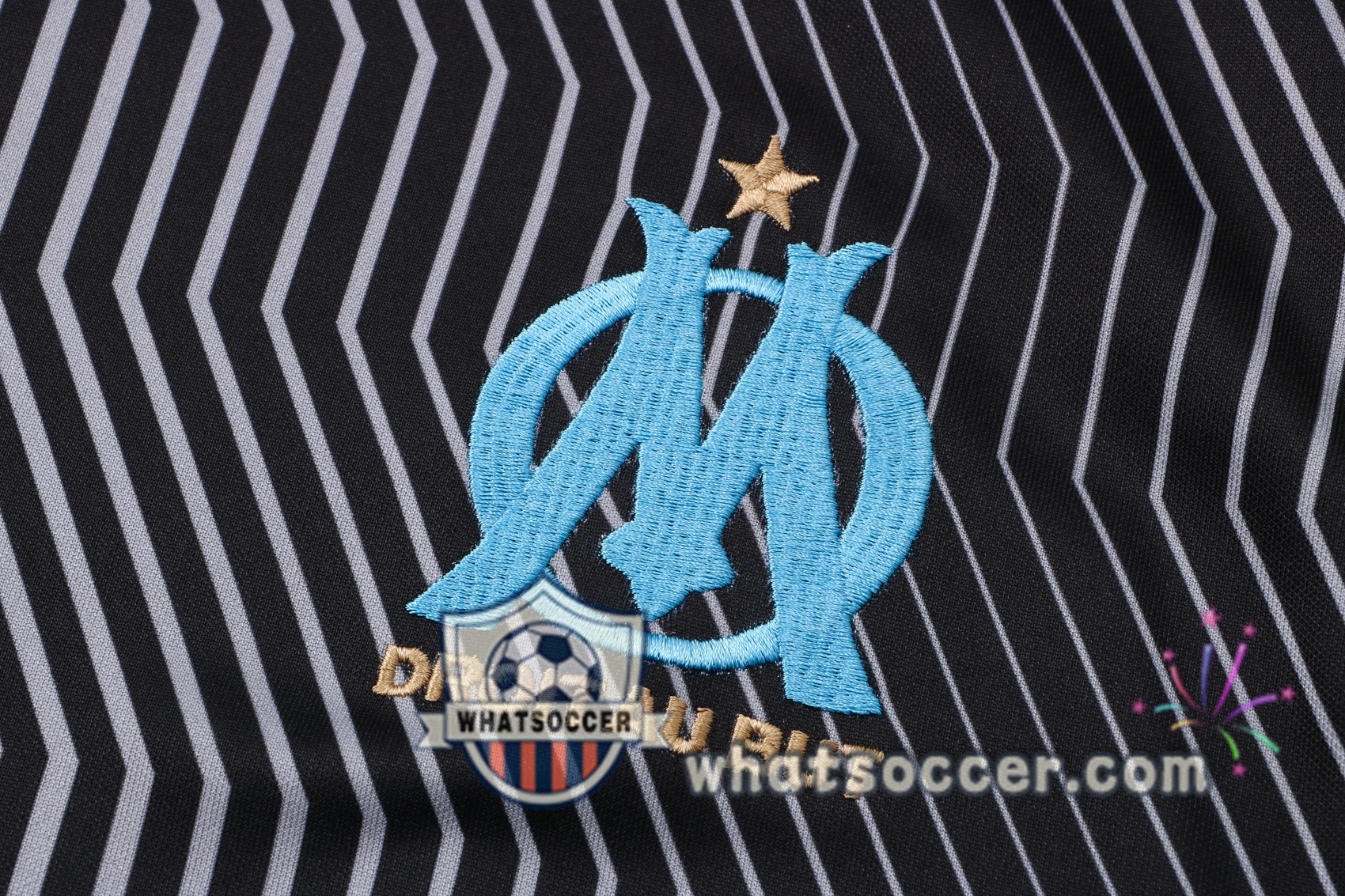 Marseille OM + Shorts Black Blue Soccer Vest 2021-2022