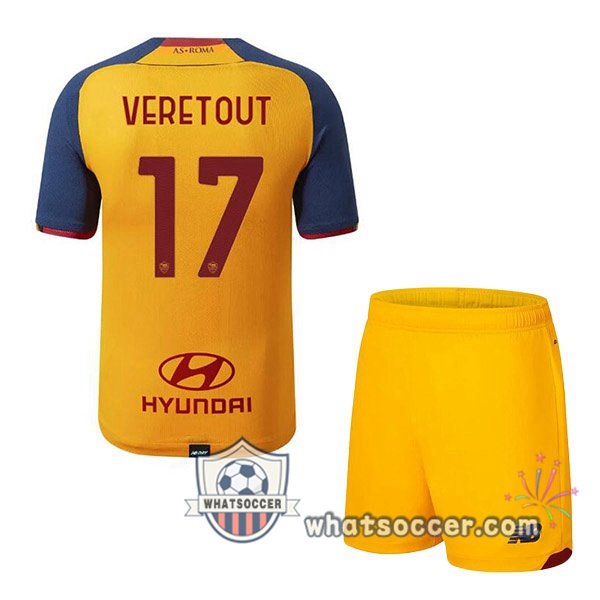 AS Roma (VERETOUT 17) Kids Third Soccer Jerseys 2021-2022