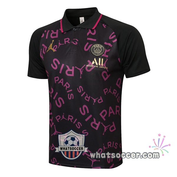 Training Polo Paris PSG Black Purple 2021-2022