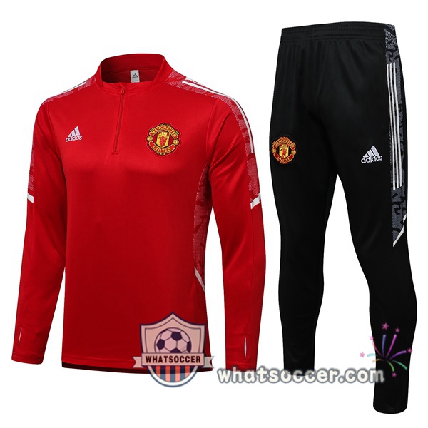 Manchester United Red Tracksuit 2021-2022