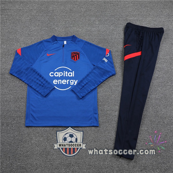 Atletico Madrid Blue Tracksuit 2021-2022