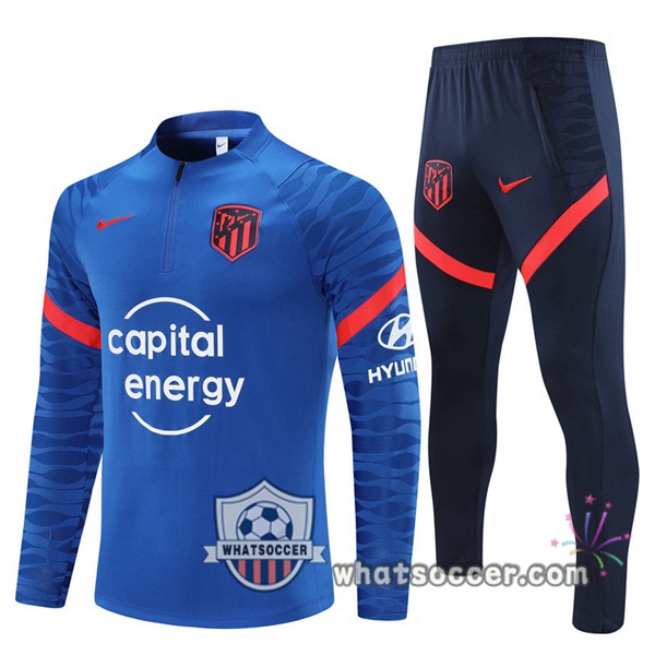 Atletico Madrid Blue Tracksuit 2021-2022