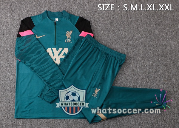 FC Liverpool Green Tracksuit 2021-2022