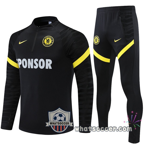 FC Chelsea Black Tracksuit 2021-2022