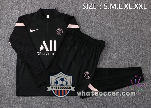 Paris PSG Black Tracksuit 2021-2022