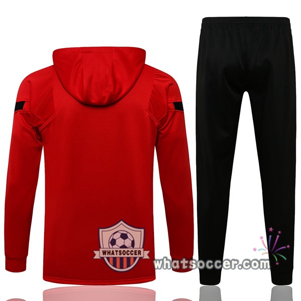 Atletico Madrid Red Hooded Jacket 2021-2022
