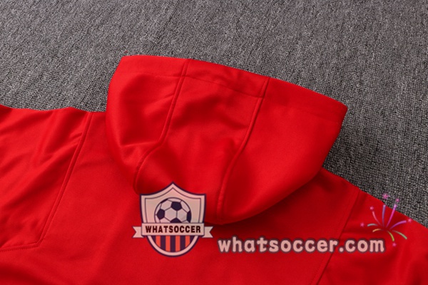 Atletico Madrid Red Hooded Jacket 2021-2022