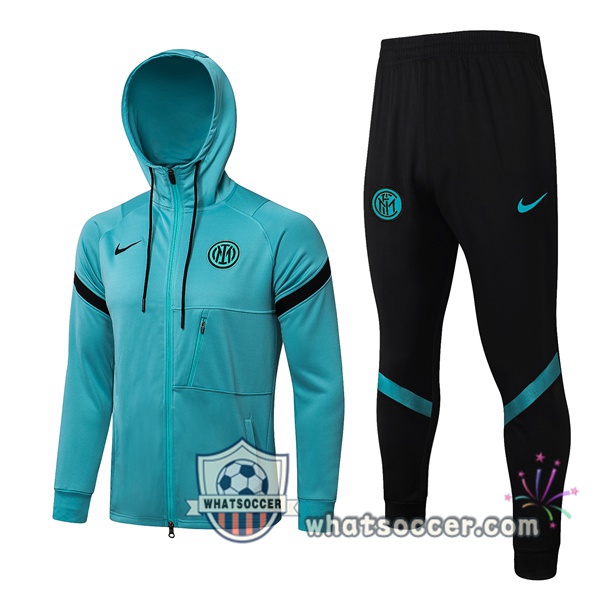 Inter Milan Blue Hooded Jacket 2021-2022