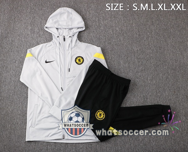 FC Chelsea Gray Hooded Jacket 2021-2022