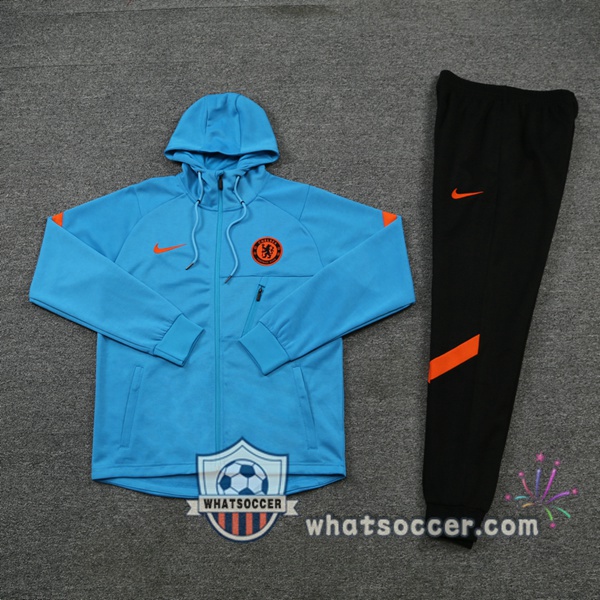 FC Chelsea Blue Hooded Jacket 2021-2022