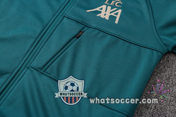 FC Liverpool Green Hooded Jacket 2021-2022