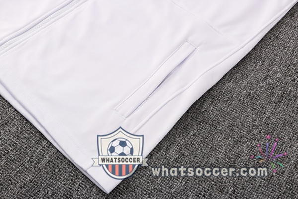 JORDAN Paris PSG White Hooded Jacket 2021-2022