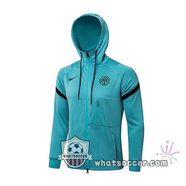 Inter Milan Blue Hooded Jacket 2021-2022
