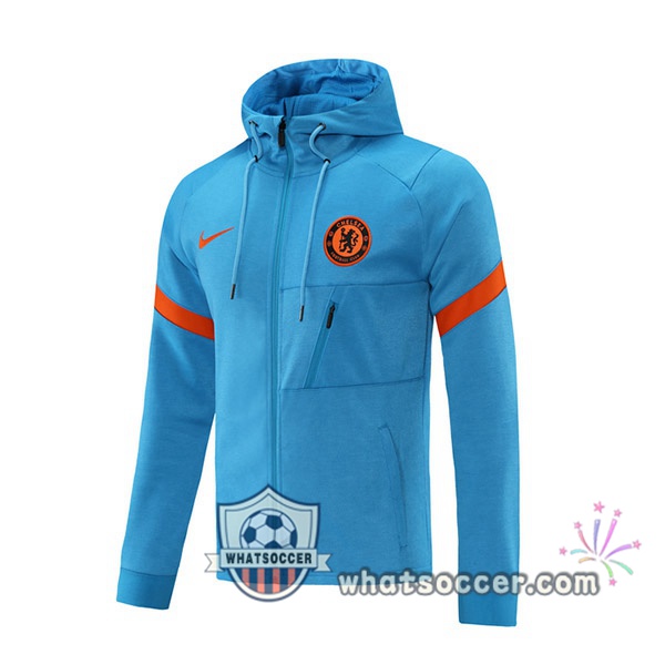 FC Chelsea Blue Hooded Jacket 2021-2022