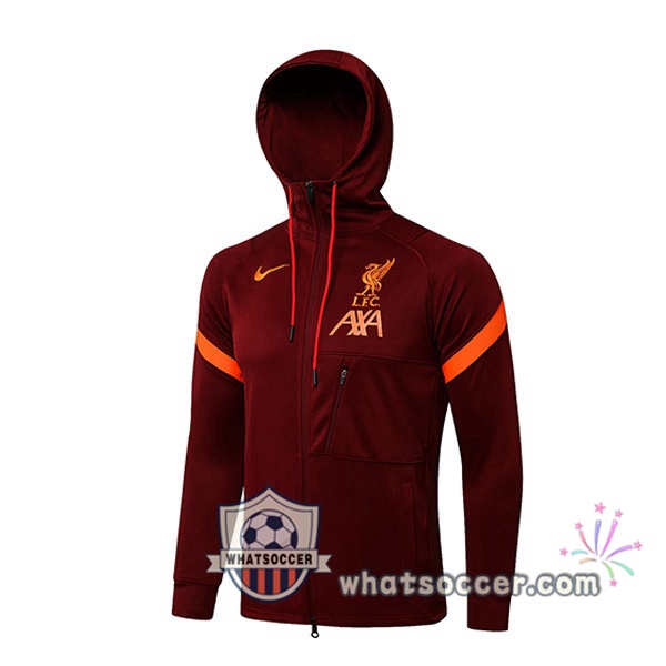 FC Liverpool Red Hooded Jacket 2021-2022