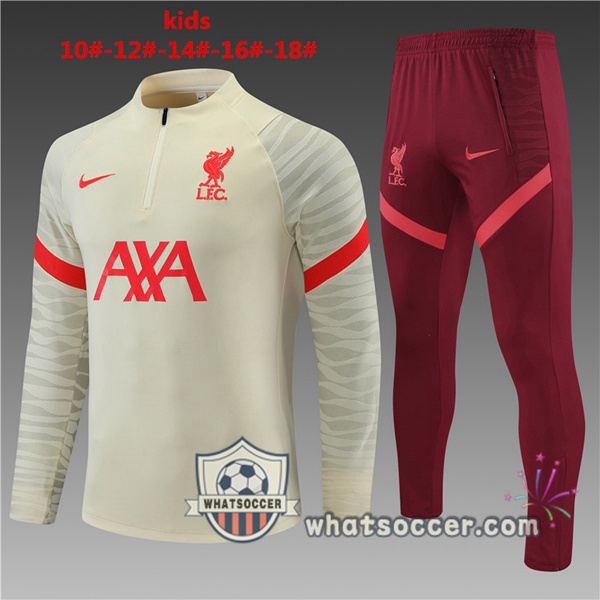 FC Liverpool Kids Yellow Tracksuit 2021-2022