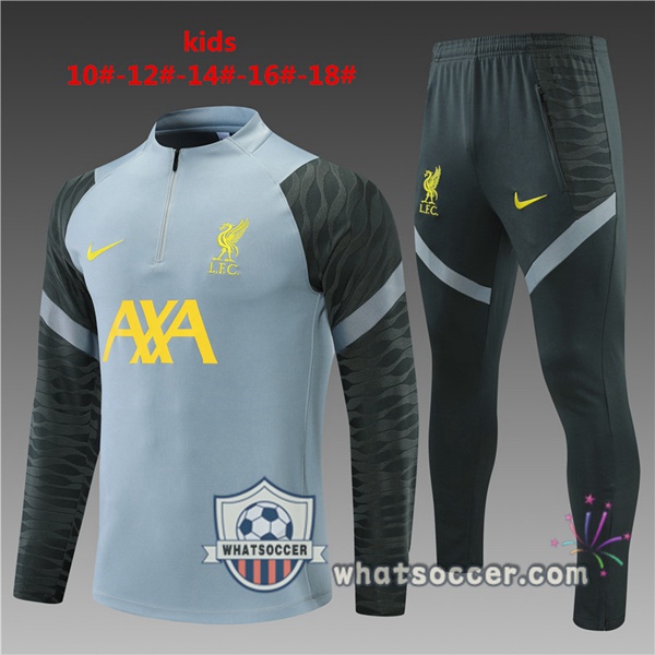 FC Liverpool Kids Gray Tracksuit 2021-2022
