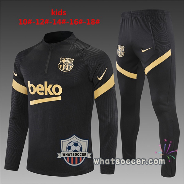 FC Barcelona Kids Black Tracksuit 2021-2022