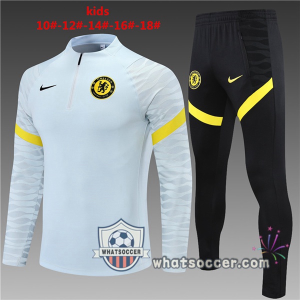 FC Chelsea Kids Gray Tracksuit 2021-2022