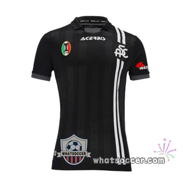 Spezia Calcio Away Soccer Jerseys Black 2021-2022