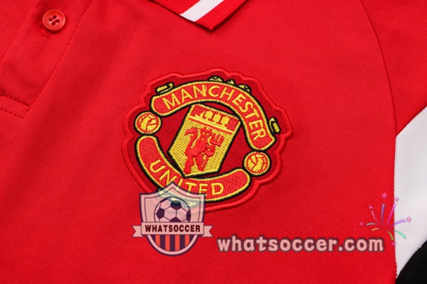 Training Polo Manchester United + Pants Red 2021-2022