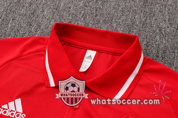 Training Polo Manchester United + Pants Red 2021-2022