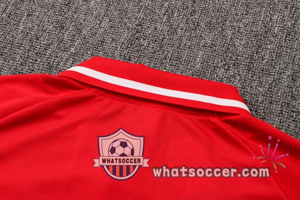 Training Polo Manchester United + Pants Red 2021-2022