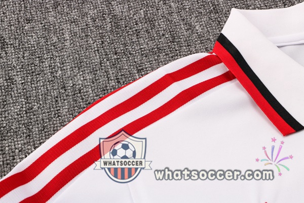 Training Polo Manchester United + Pants White 2021-2022