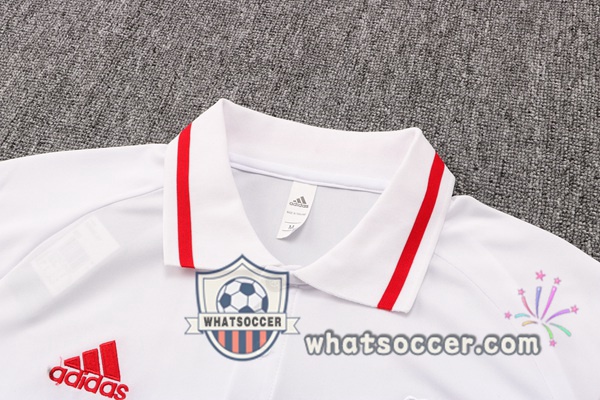 Training Polo Manchester United + Pants White 2021-2022
